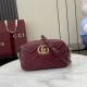 Mirror Quality Replica Gucci Small 855273 GG Marmont Shoulder Bag in Red Clone