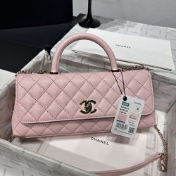 Mirror Quality Replica Chanel 26P Small Coco Top Handle Bag in Pink Clone