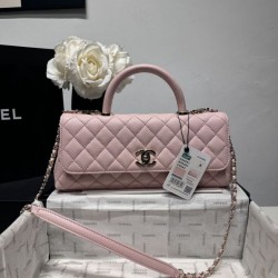 Mirror Quality Replica Chanel 26P Small Coco Top Handle Bag in Pink Clone