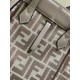 Mirror Quality Replica Fendi Origami Mini Jacquard Tote Bag in Brown Clone