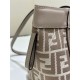 Mirror Quality Replica Fendi Origami Mini Jacquard Tote Bag in Brown Clone