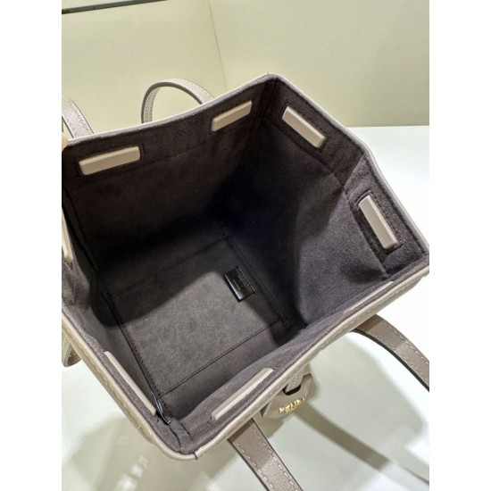 Mirror Quality Replica Fendi Origami Mini Jacquard Tote Bag in Brown Clone