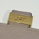 Mirror Quality Replica Fendi Baguette-Style Fabric Wallet with Chain Brown FF jacquard Clone