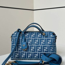 Mirror Quality Replica Fendi By The Way Medium Soft Handbag Blue Clone