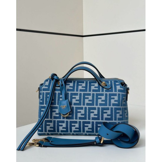 Mirror Quality Replica Fendi By The Way Medium Soft Handbag Blue Clone