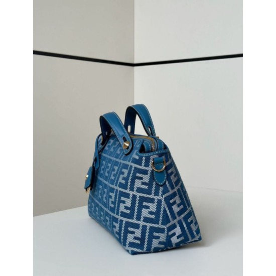 Mirror Quality Replica Fendi By The Way Medium Soft Handbag Blue Clone