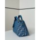 Mirror Quality Replica Fendi By The Way Medium Soft Handbag Blue Clone