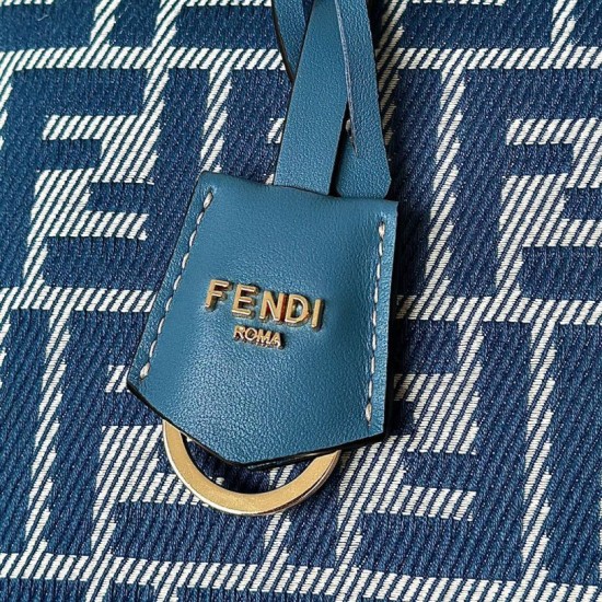 Mirror Quality Replica Fendi By The Way Medium Soft Handbag Blue Clone
