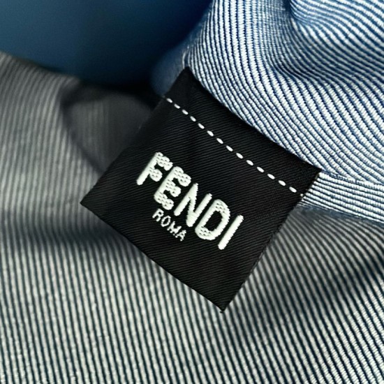 Mirror Quality Replica Fendi By The Way Medium Soft Handbag Blue Clone