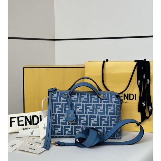 Mirror Quality Replica Fendi By The Way Medium Soft Handbag Blue Clone