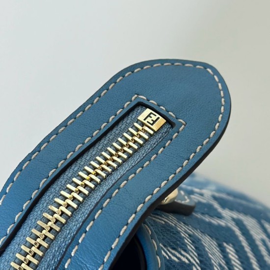 Mirror Quality Replica Fendi By The Way Medium Soft Handbag Blue Clone