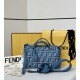 Mirror Quality Replica Fendi By The Way Medium Soft Handbag Blue Clone