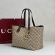 Mirror Quality Replica Gucci Medium Tote Bags 855279 GG Marmont Brown Clone