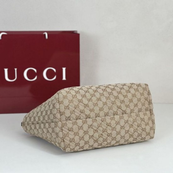 Mirror Quality Replica Gucci Medium Tote Bags 855279 GG Marmont Brown Clone