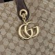 Mirror Quality Replica Gucci Medium Tote Bags 855279 GG Marmont Brown Clone
