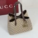 Mirror Quality Replica Gucci Medium Tote Bags 855279 GG Marmont Brown Clone
