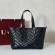Mirror Quality Replica Gucci Medium Tote Bag 855279 GG Marmont Black Clone