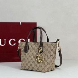 Mirror Quality Replica Gucci Small Tote Bag 855391 Brown Clone