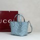 Mirror Quality Replica Gucci Small Tote Bag 855391 Blue Clone