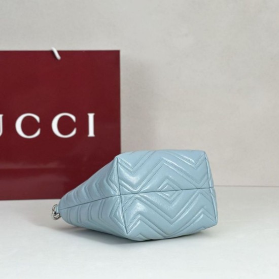 Mirror Quality Replica Gucci Small Tote Bag 855391 Blue Clone