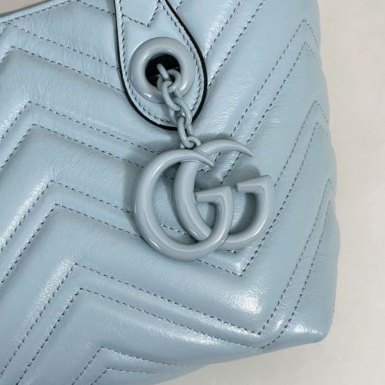 Mirror Quality Replica Gucci Small Tote Bag 855391 Blue Clone