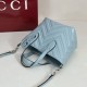 Mirror Quality Replica Gucci Small Tote Bag 855391 Blue Clone