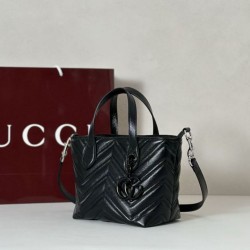 Luxury Replica Gucci Small Tote Bag 855391 Black Knockoff Mirror Quality Replica Gucci Small Tote Bag 855391 Black Clone