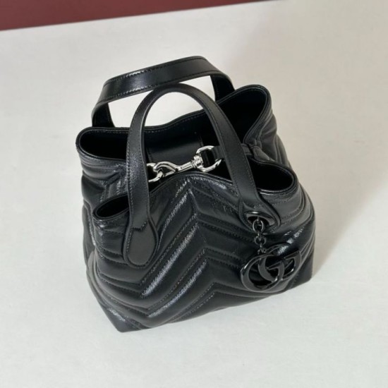 Mirror Quality Replica Gucci Small Tote Bag 855391 Black Clone