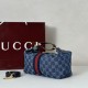 Mirror Quality Replica Gucci Medium Vanity Top Handle Bag 857799 Blue Clone