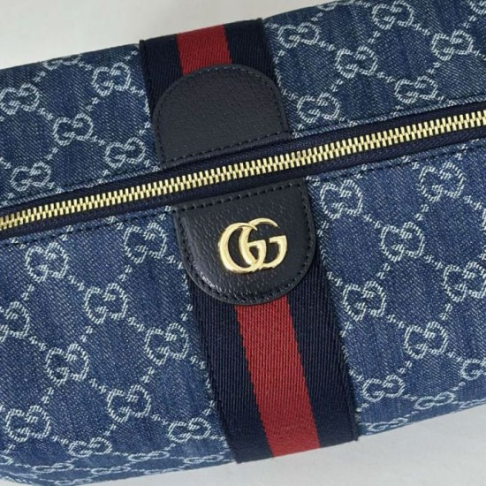 Mirror Quality Replica Gucci Medium Vanity Top Handle Bag 857799 Blue Clone