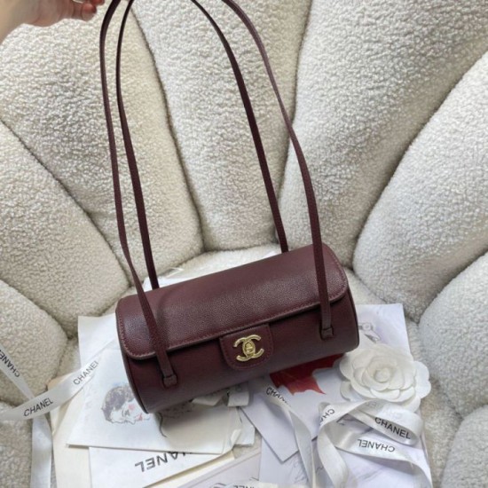 Luxury Replica Chanel Small Bowling Bag AS6143 in Bordeaux Knockoff Mirror Quality Replica Chanel Small Bowling Bag AS6143 in Bordeaux Clone