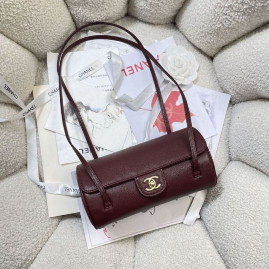 Luxury Replica Chanel Small Bowling Bag AS6143 in Bordeaux Knockoff Mirror Quality Replica Chanel Small Bowling Bag AS6143 in Bordeaux Clone