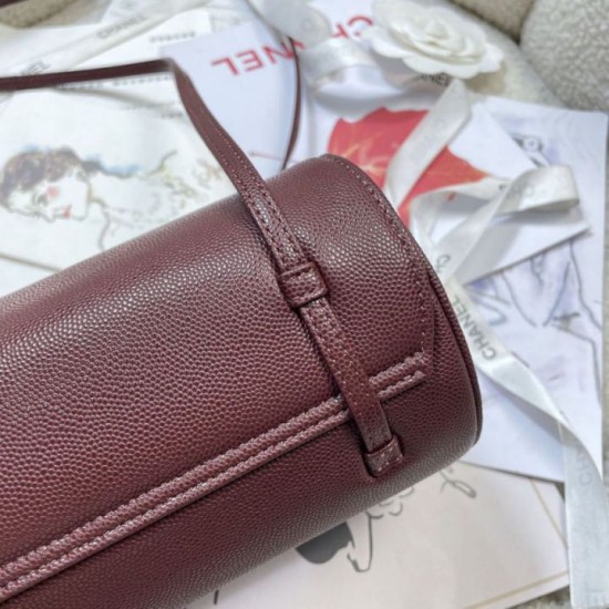 Luxury Replica Chanel Small Bowling Bag AS6143 in Bordeaux Knockoff Mirror Quality Replica Chanel Small Bowling Bag AS6143 in Bordeaux Clone