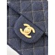 Mirror Quality Replica Chanel Mini Flap Quilted Denim Shoulder Bag A69900 in Blue Clone