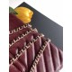 Mirror Quality Replica Chanel Kelly Handbag AS4416 with Chevron Quilting in Burgundy Clone