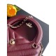 Mirror Quality Replica Chanel Kelly Handbag AS4416 with Chevron Quilting in Burgundy Clone