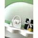 Mirror Quality Replica Chanel Kelly Handbag AS4416 with Chevron Quilting in White Clone