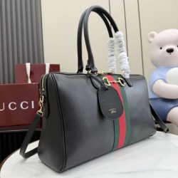 Mirror Quality Replica Gucci Borsetto Large Satchel Bag 866734 in Black Clone