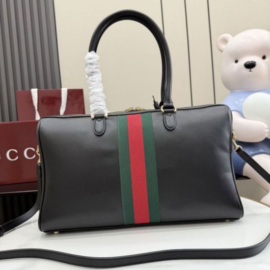 Mirror Quality Replica Gucci Borsetto Large Satchel Bag 866734 in Black Clone