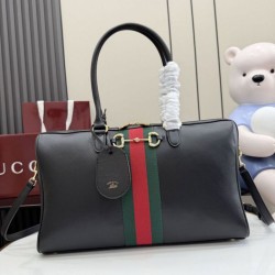 Mirror Quality Replica Gucci Borsetto Large Satchel Bag 866734 in Black Clone