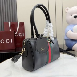 Mirror Quality Replica Gucci Boston Medium Handbags 866732 in Black Clone