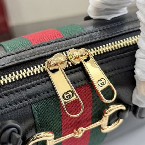 Mirror Quality Replica Gucci Boston Medium Handbags 866732 in Black Clone