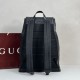 Mirror Quality Replica Gucci Men's Medium GG Emblem Backpack 854750 in Black Clone
