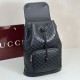 Mirror Quality Replica Gucci Men's Medium GG Emblem Backpack 854750 in Black Clone