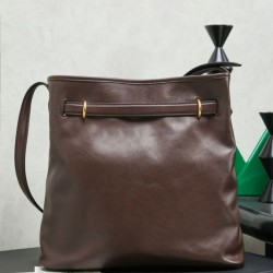Luxury Replica Miu Miu Aventure Nappa Leather Bucket Bag 5BE101 Coffee Knockoff Mirror Quality Replica Miu Miu Aventure Nappa Leather Bucket Bag 5BE101 Coffee Clone