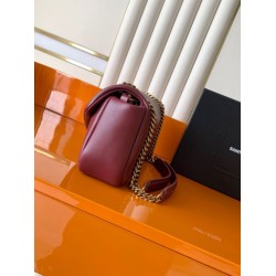 Mirror Quality Replica YSL Saint Laurent Calypso Medium Crossbody Bag Brown Clone