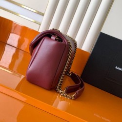 Luxury Replica YSL Saint Laurent Calypso Medium Crossbody Bag Brown Knockoff Mirror Quality Replica YSL Saint Laurent Calypso Medium Crossbody Bag Brown Clone