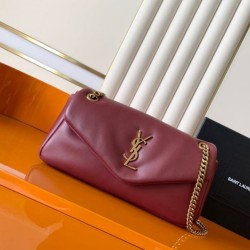Mirror Quality Replica YSL Saint Laurent Calypso Medium Crossbody Bag Brown Clone