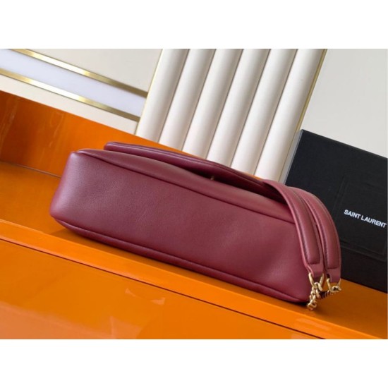 Luxury Replica YSL Saint Laurent Calypso Medium Crossbody Bag Brown Knockoff Mirror Quality Replica YSL Saint Laurent Calypso Medium Crossbody Bag Brown Clone