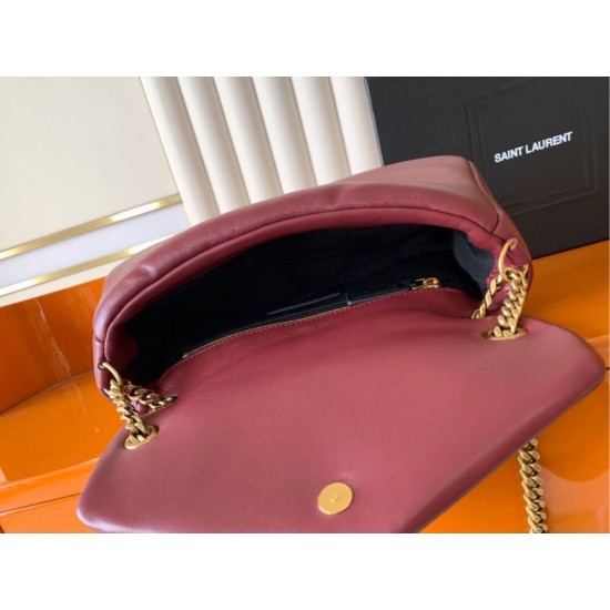 Luxury Replica YSL Saint Laurent Calypso Medium Crossbody Bag Brown Knockoff Mirror Quality Replica YSL Saint Laurent Calypso Medium Crossbody Bag Brown Clone